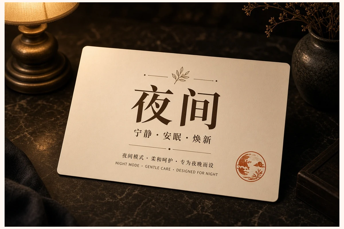 夜间阅读说明图